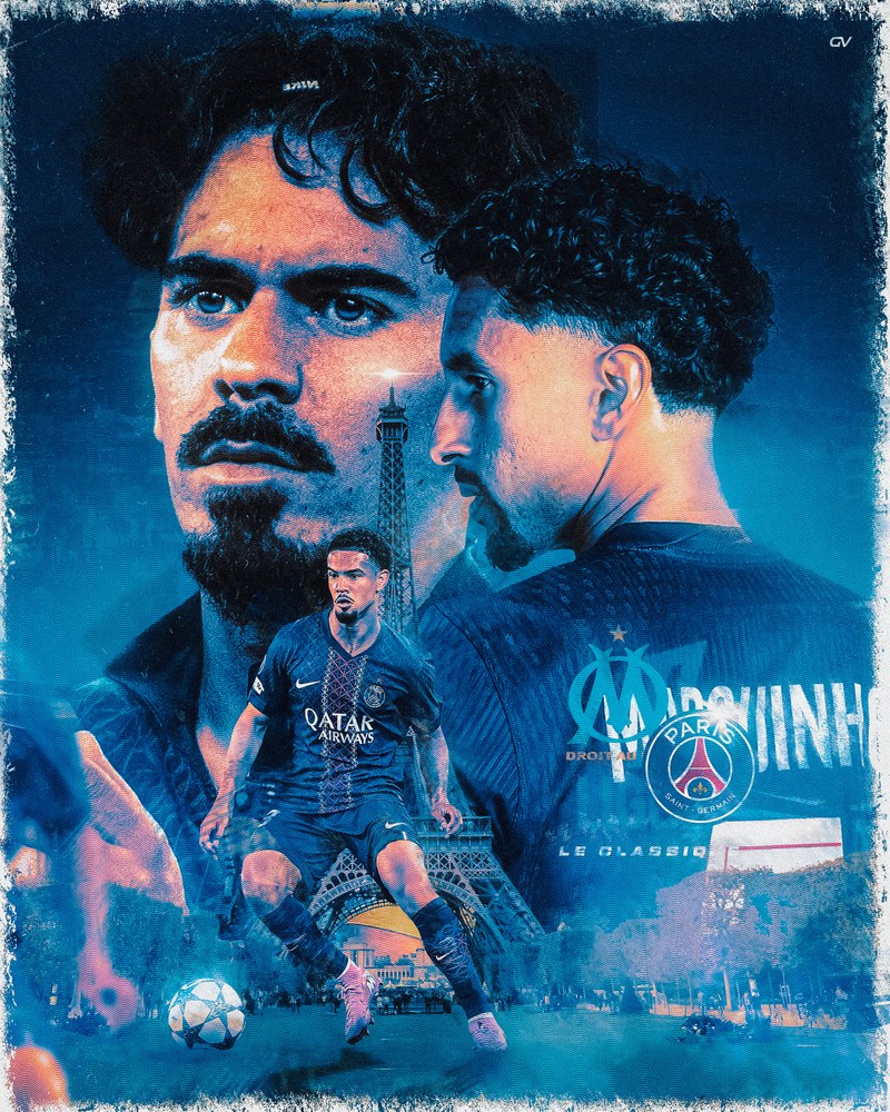 Affiche PSG vs OM - Le Classique