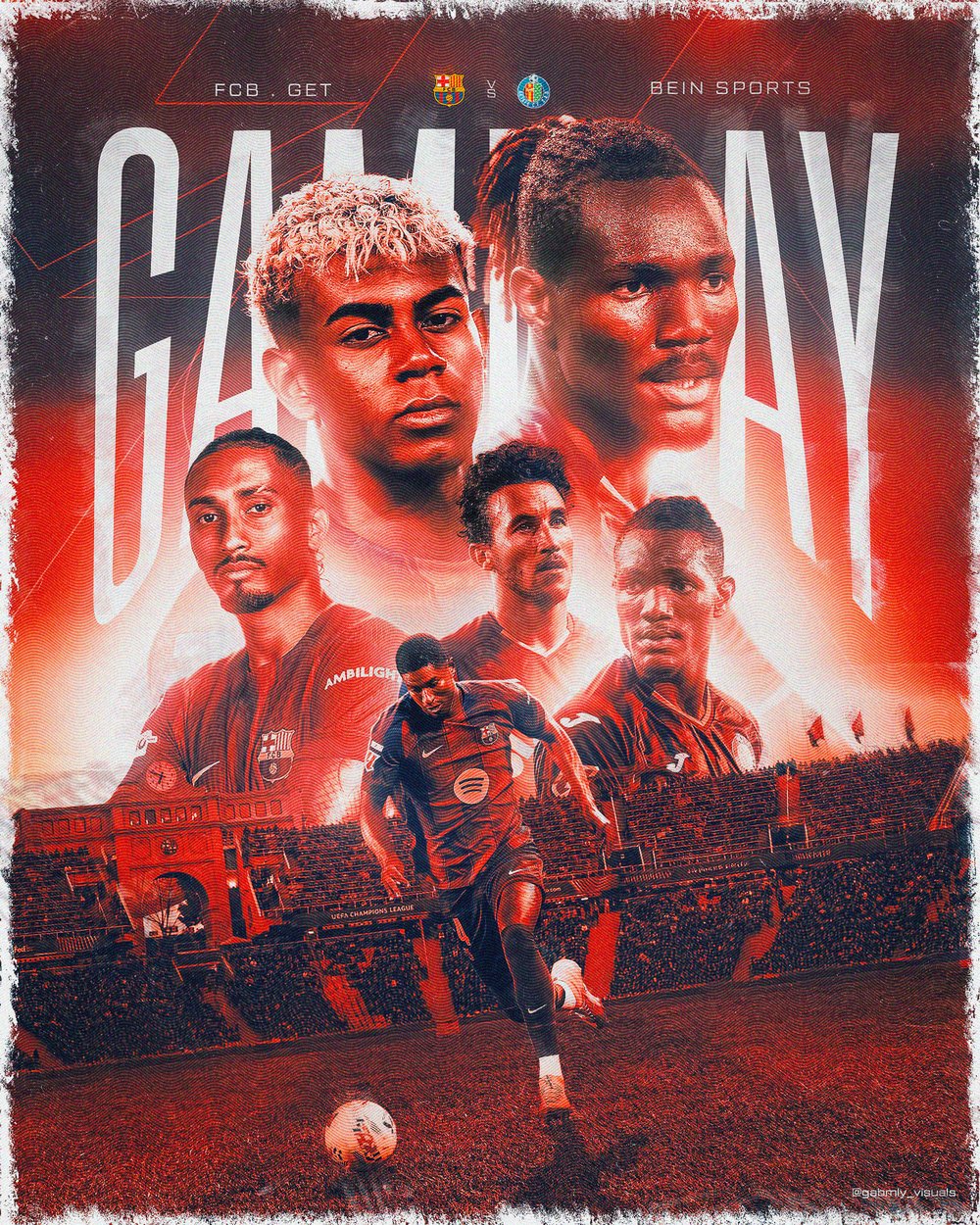 Affiche FCB vs Getafe - Gameday
