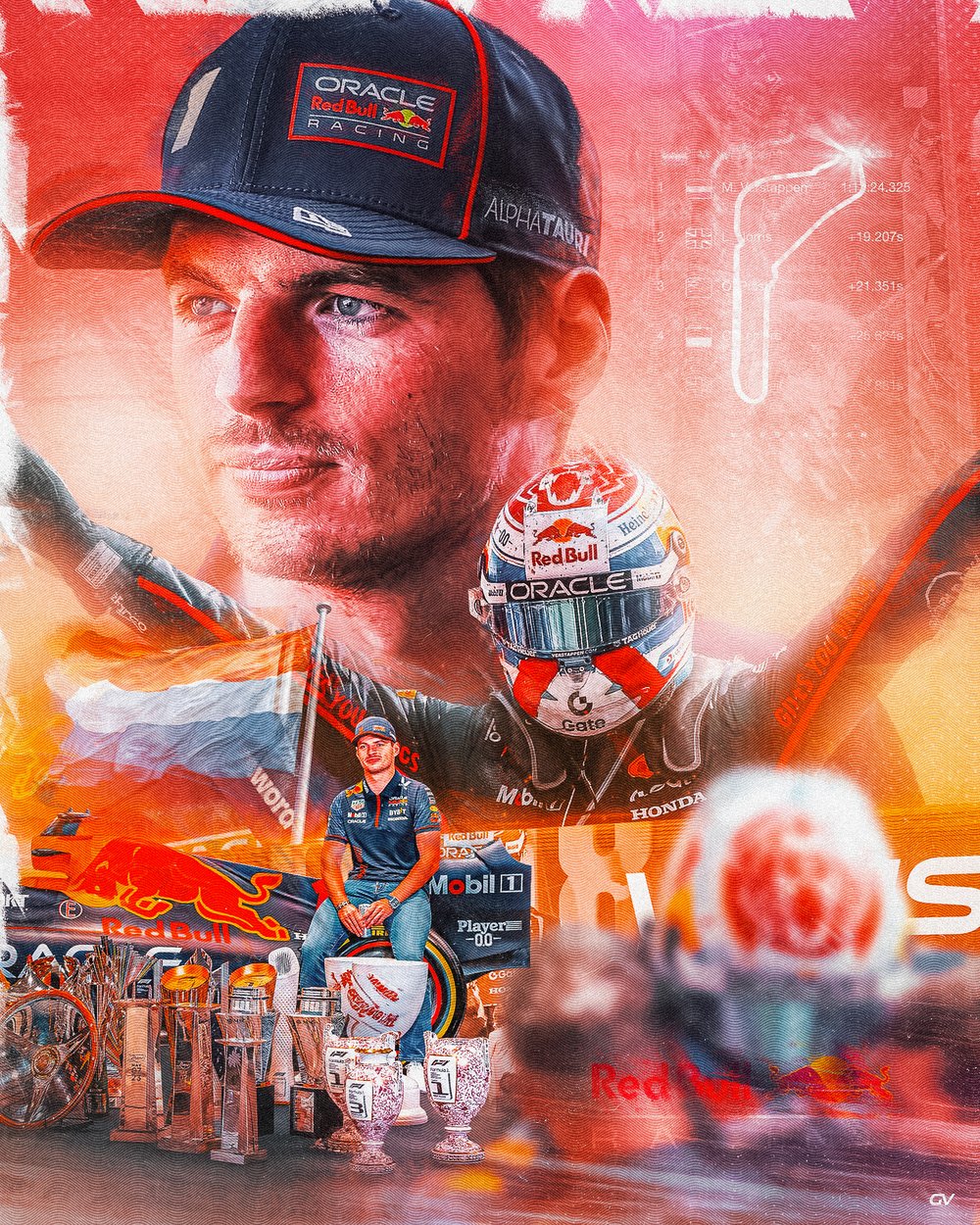 Affiche Max Verstappen - Red Bull Racing