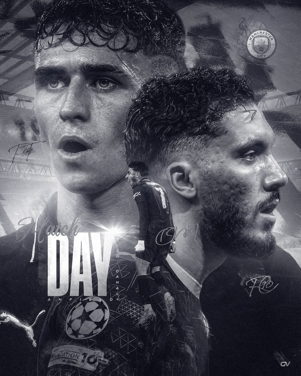 Affiche Matchday Anfield - Liverpool vs Manchester City